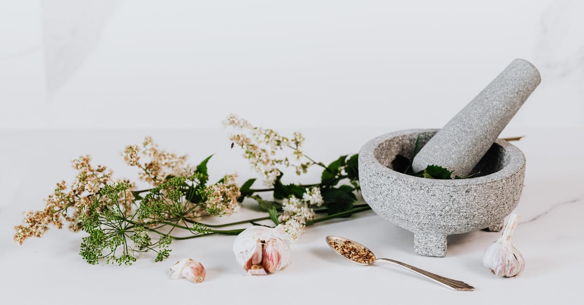 What kind of mortar and pestle is most food safe? - White Flower on White Ceramic Vase