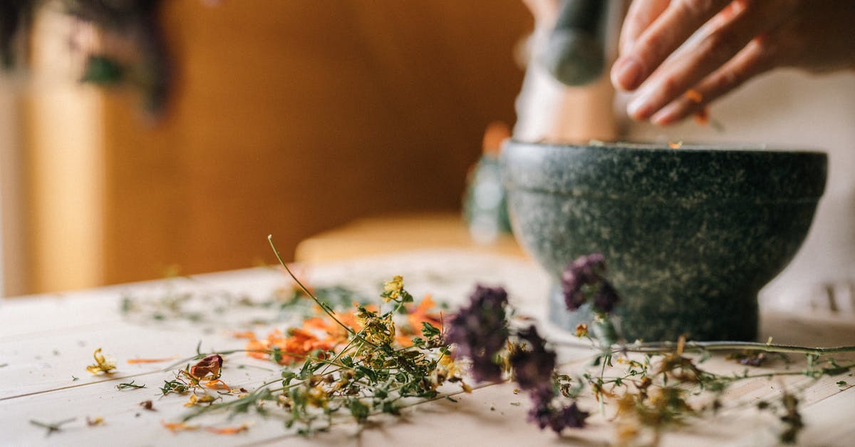 What kind of mortar and pestle will be strong enough for grinding date pits? - Pounding Dried Flowers with Mortar and Pestle