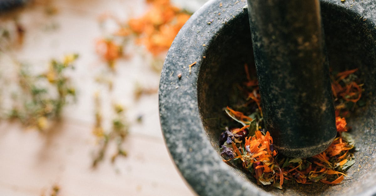 What kind of mortar and pestle will be strong enough for grinding date pits? - Pounding Dried Flowers with a Mortar and Pestle