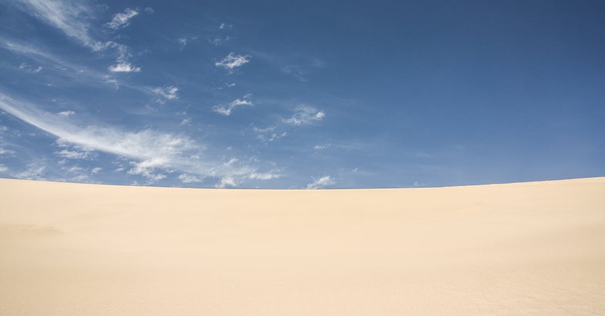 What level of heat is best when caramelizing? - Dune of sandy desert during sunny day