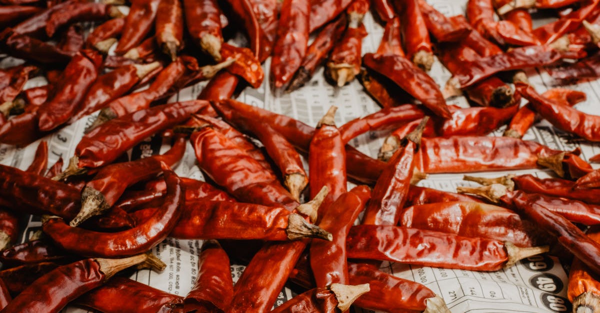 What to do with a lot dried habaneros? [closed] - Red and White Plastic Packs