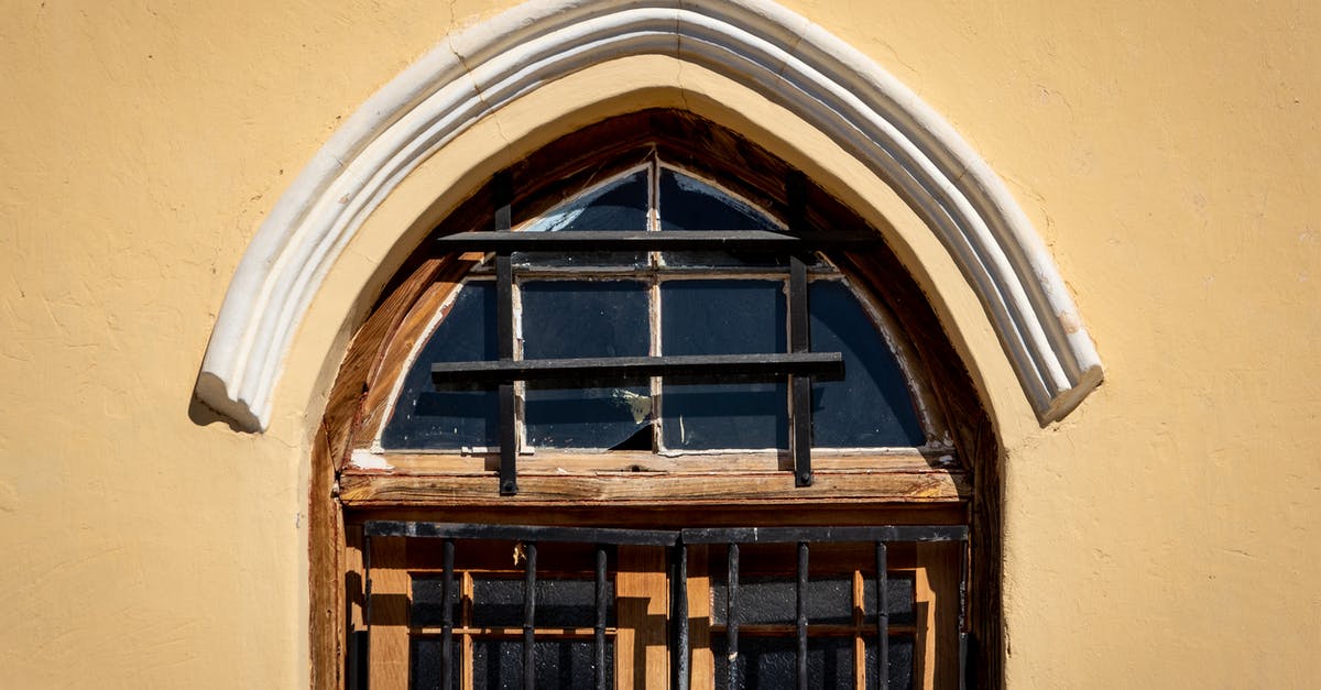 What to do with excess Wham bars - Symmetrical Photo of a Window on a Yellow Wall