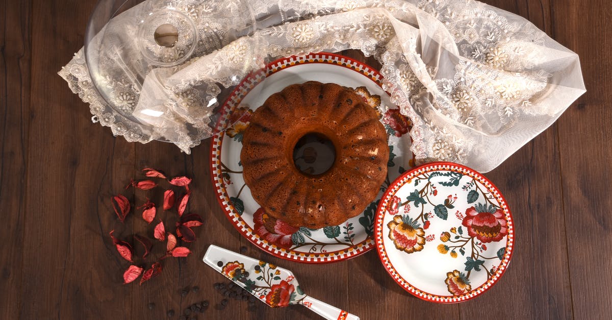 What went wrong with this bundt cake? - Overhead Shot of a Bundt Cake on a Plate