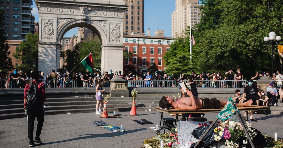 When is it OK to crowd the pan? - Protest at Washington Square Park