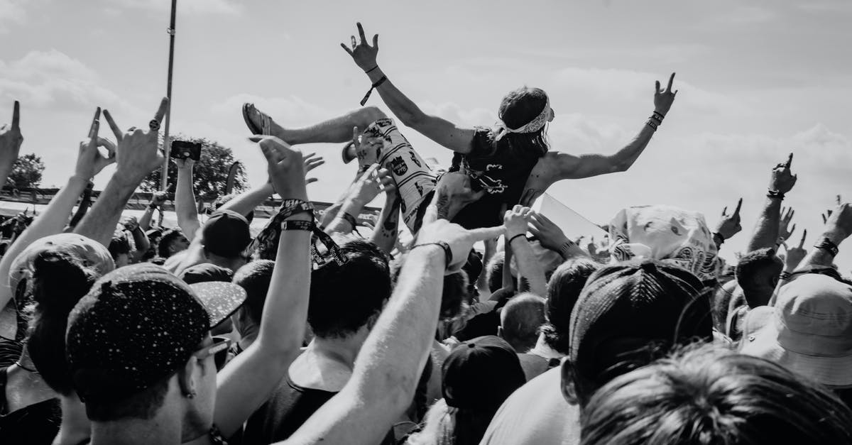 When is it OK to crowd the pan? - Grayscale Photo of People Raising Their Hands