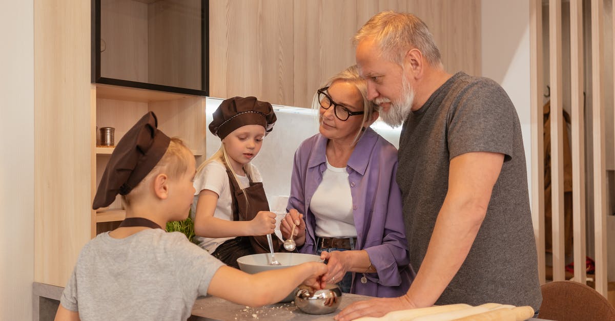 When to cook week old moose meat? [duplicate] - An Elderly Couple Preparing in the Kitchen with their Grandchildren