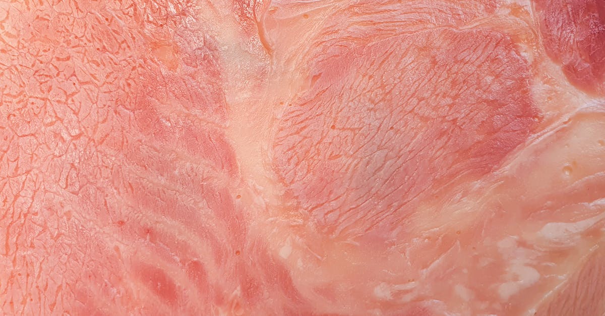 When you wet or dry cure fish does all of the fat come out with the water? - Ham texture , meat background
