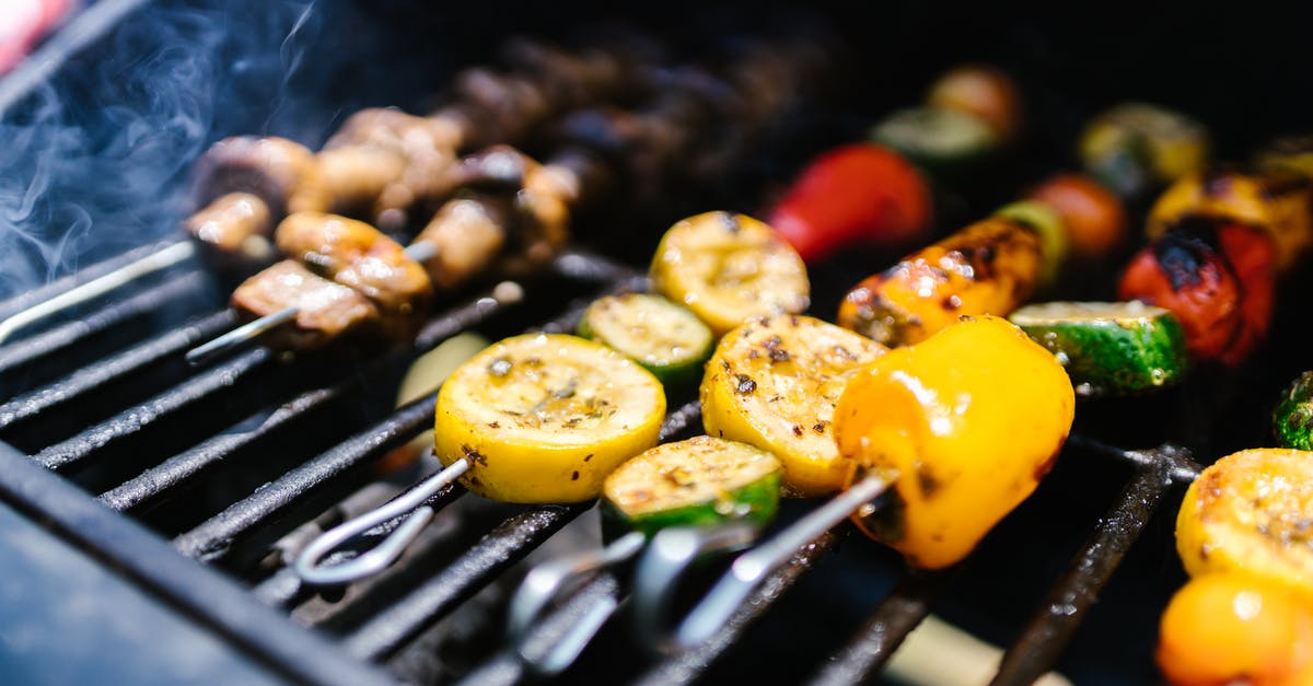 Where to locate thermometer in my Weber charcoal grill - Grilled Meat With Green Vegetable on Black Grill