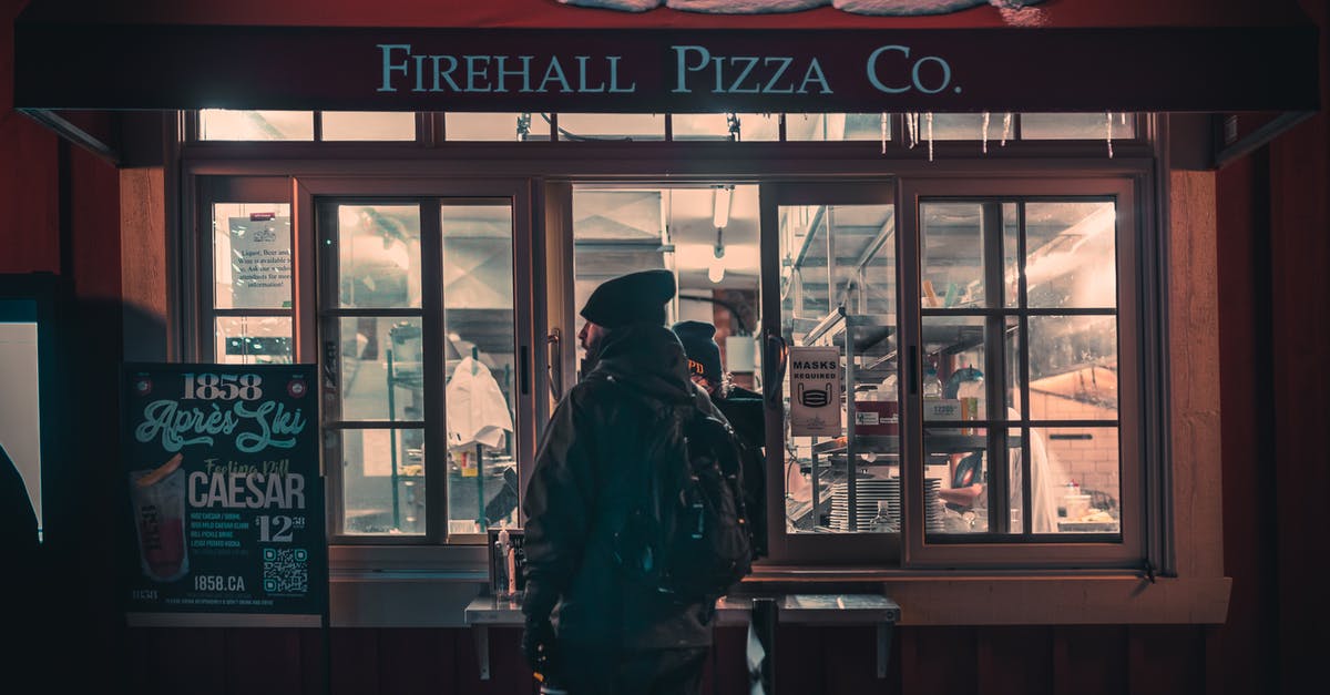 Where to store my propane torch? - A Man in Black Jacket Standing in Front of a Pizza Parlor