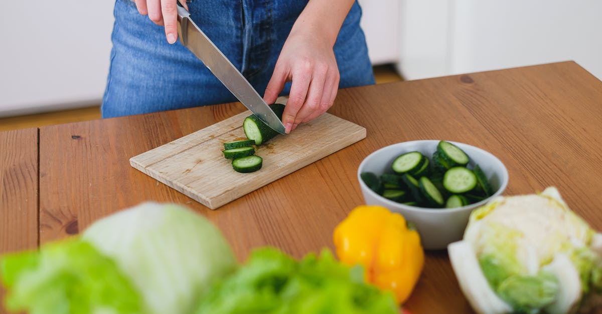 Which end of the cucumber should I save for later? - Free stock photo of balanced diet, cabbage, cooking