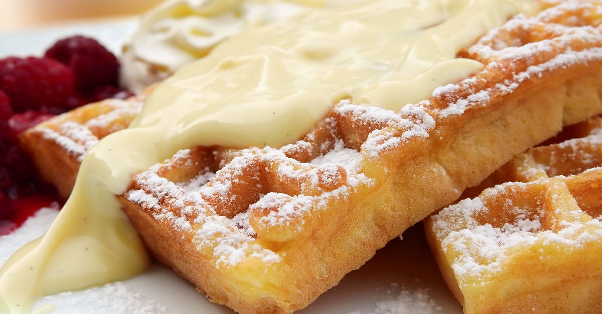 Whipping double cream with amaretto - Waffles With Cream
