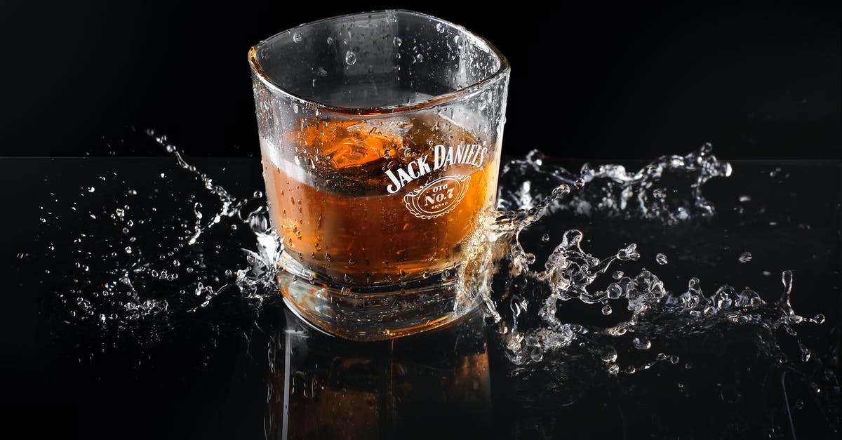 Whiskey and Water - Jack Daniel-printed Drinking Glass