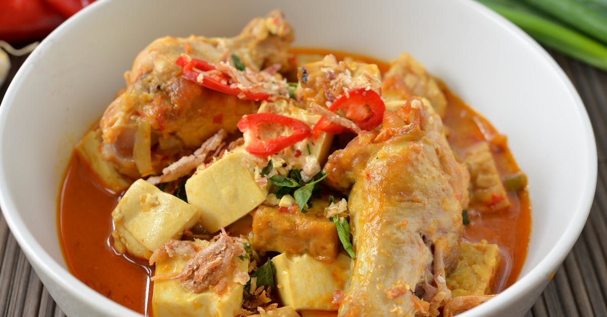 White goo from chicken ruins the dish - Cooked Food on White Bowl