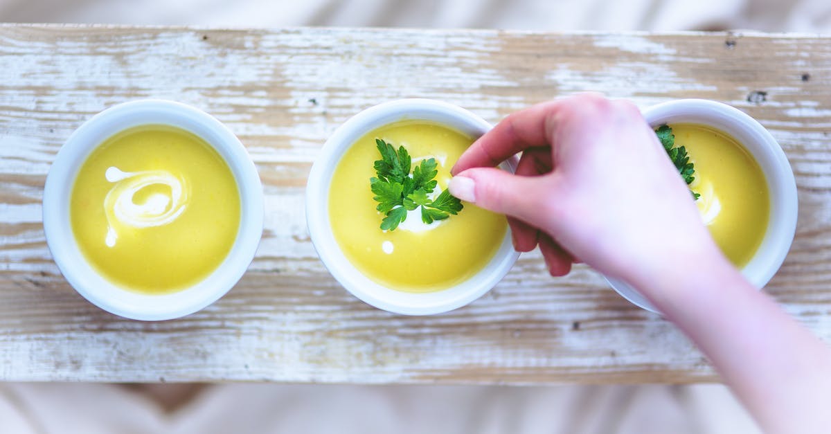 White wine substitute in potato leek soup - Leek and potato soup / hand