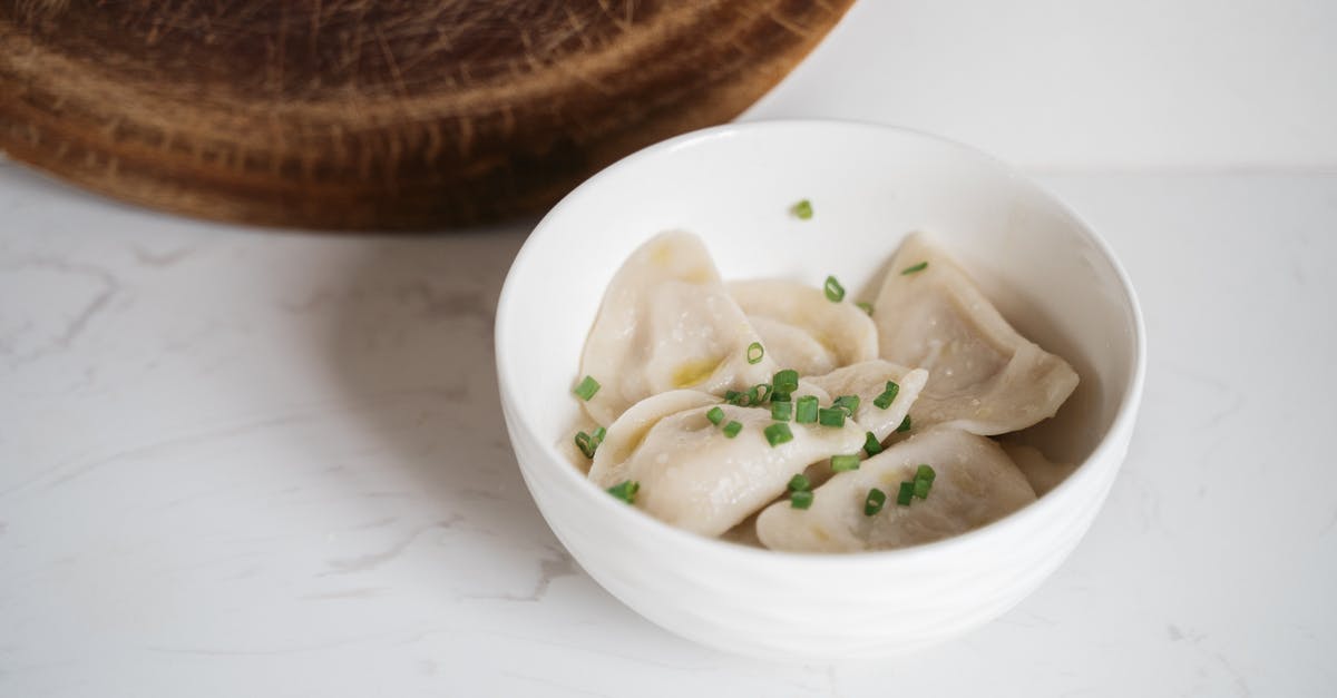 Why are my dumplings made of evil? - Close-Up Shot of Raw Dumplings in a Bowl