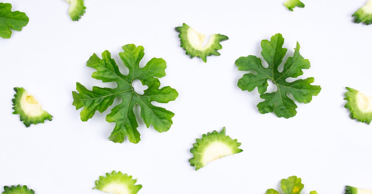 Why are my hazelnuts/filberts bitter? - Sliced Bitter Melon and Green Leaves on White Surface 