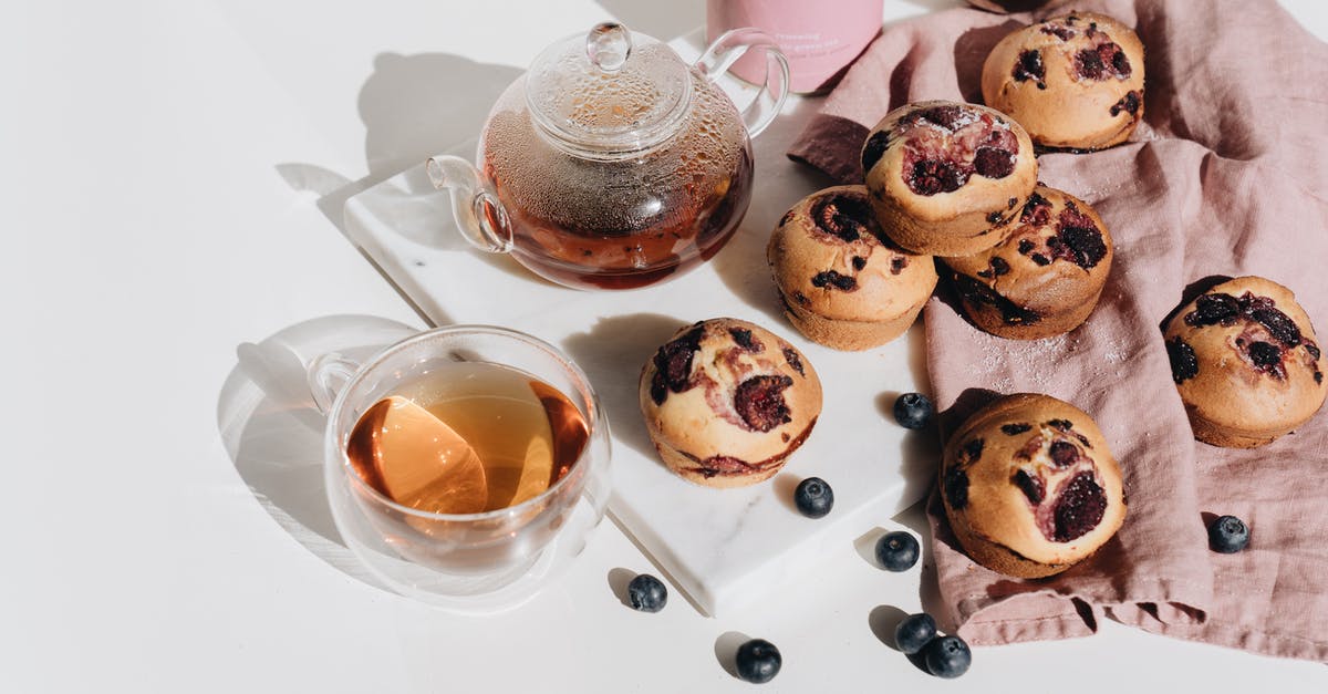 Why are the blueberries in my blueberry muffins not melting? - Blueberry Muffins Near a Glass Teapot