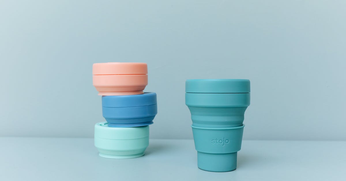 Why are there no PETE reusable cups? [closed] - Close-Up Shot of Collapsible Cups