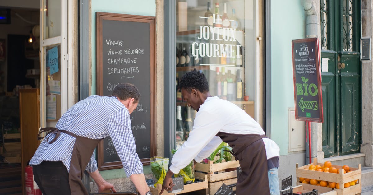 Why are vegetables often left unrefrigerated at the grocery store? - Men Fixing the Products in the Vegetable Stand