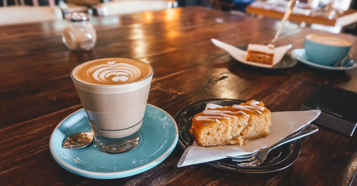 Why aren't glass spoons used for eating? - Espresso on Teal Saucer Beside Baked Cake