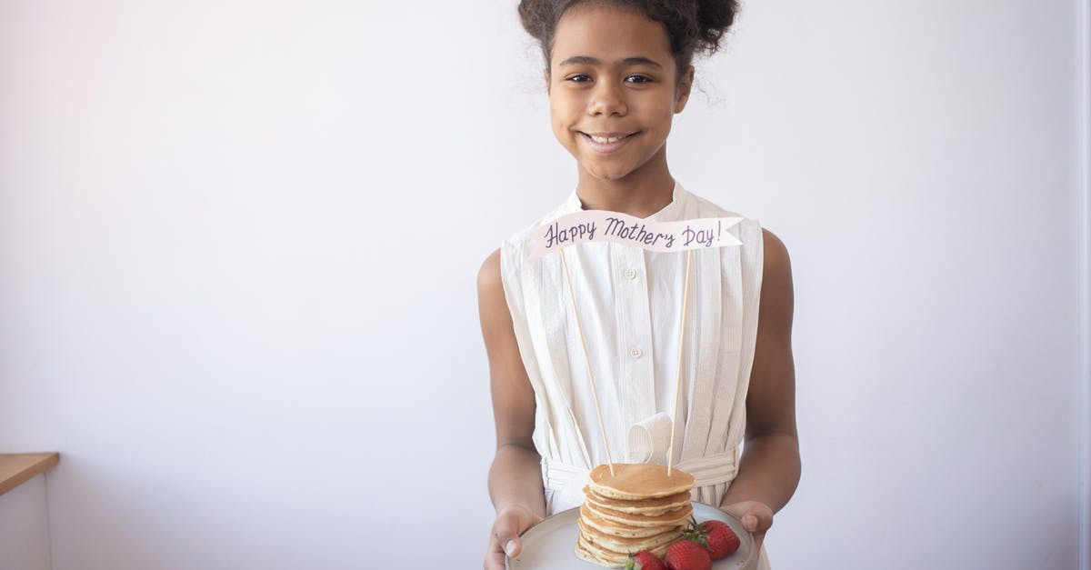 Why arent my pancakes browning correctly? - Girl in White Sleeveless Dress Holding White Cake