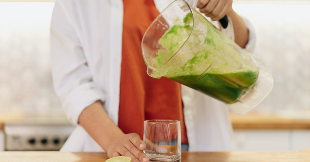 Why blend soup in blender if you can use a stick blender? - Pouring of Fruit Smoothie on Glass Why blend soup in blender if you can use a stick blender? - Pouring of Fruit Smoothie on Glass