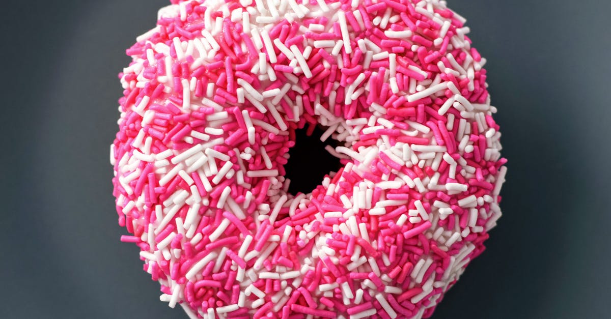 Why did my colored doughnut change colors? - Doughnut With White and Pink Sprinkles