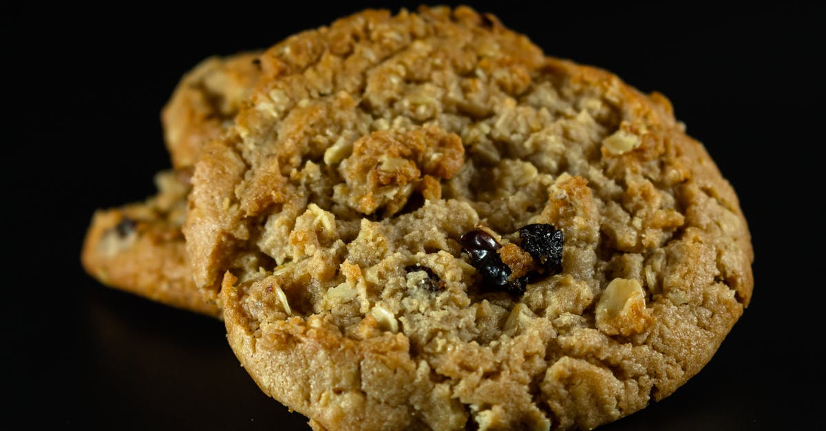 Why did my oatmeal and raisin cookies end up tasting soapy? - Close-Up Photo of an Oatmeal Cookie with Raisins