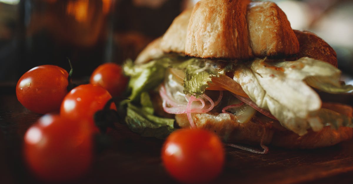 Why did my vegan croissants come out flat? - Crunchy veggie croissant sandwich served on board with tomatoes