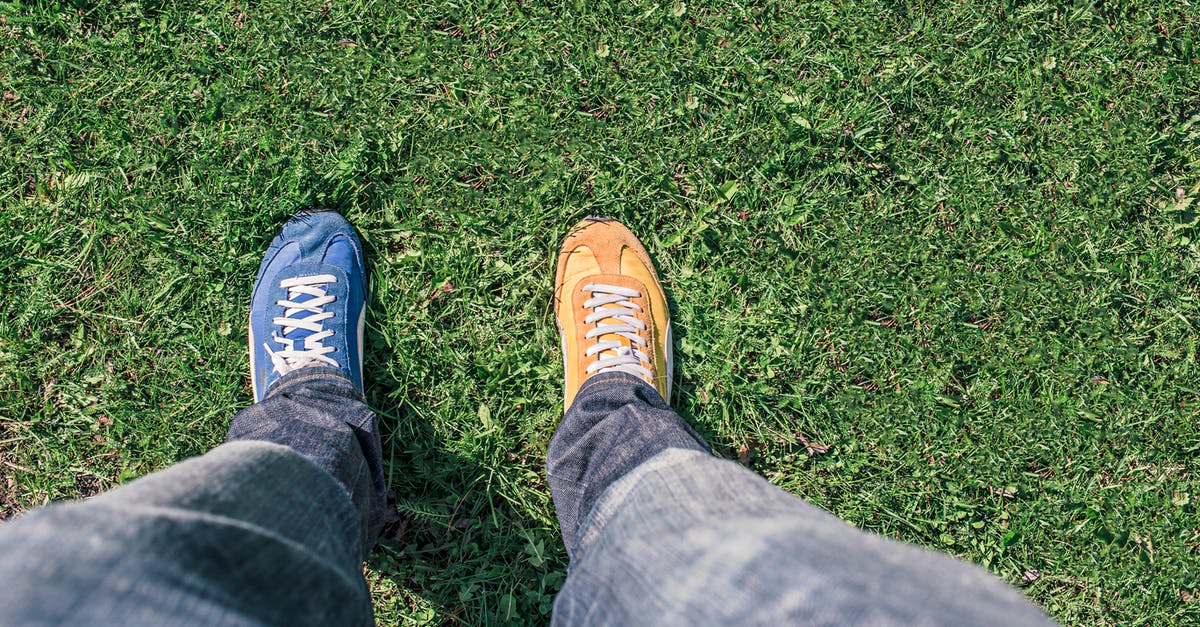 Why do choc chip cookies change with different temperature butter? - Person Wearing Unpaired Running Shoes Standing on Green Grass