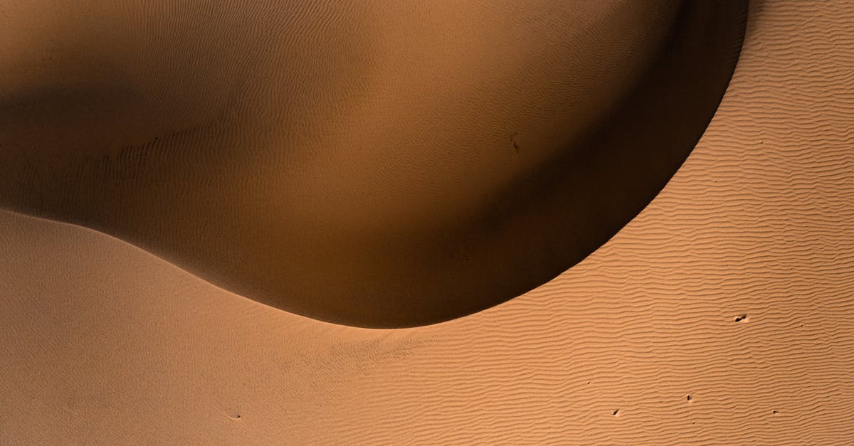 Why do patterns appear on tempered chocolate? - Aerial Shot of the Desert Smooth Sand