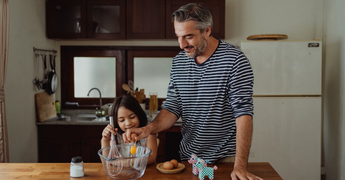 Why do some eggs crack while being boiled? - 
A Father Baking with His Daughter