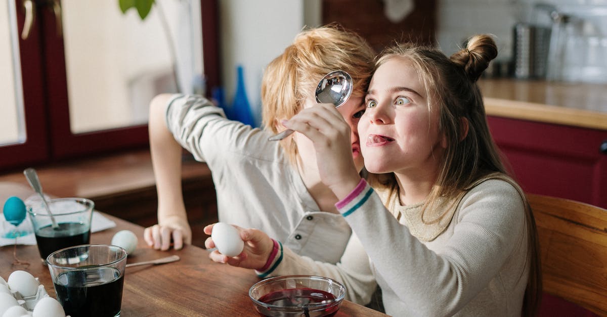 Why do you need eggs when making icecream? - Kids Making Easter Egg Doing Funny Face