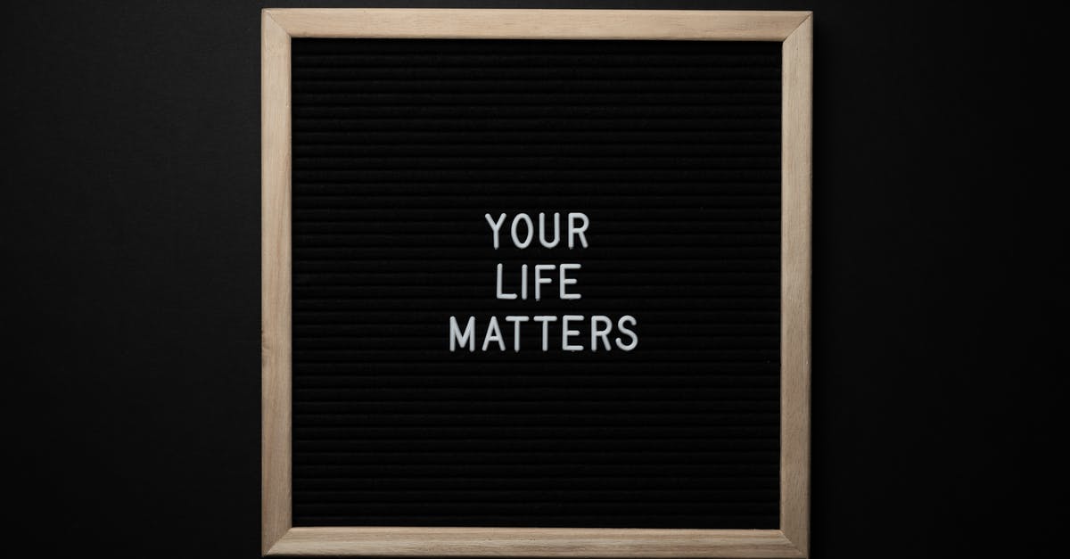 Why does chewing gum sometimes change its texture - Blackboard with YOUR LIFE MATTERS inscription on black background