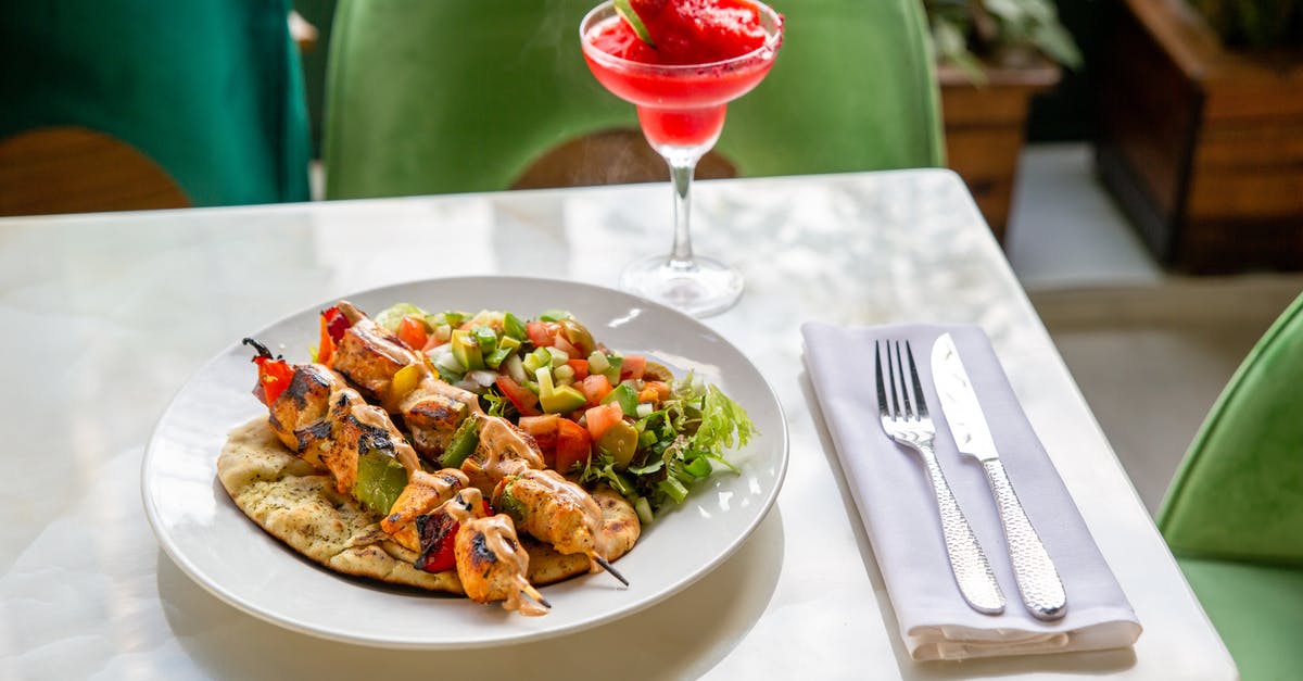 Why does flatbread have to be microwaved / cooked / toasted? - Grilled Meat and Salad on Plate