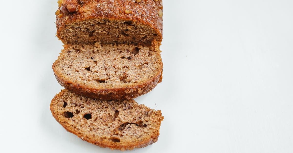 why does my meatloaf fall apart when I slice it? - Brown Bread on White Surface