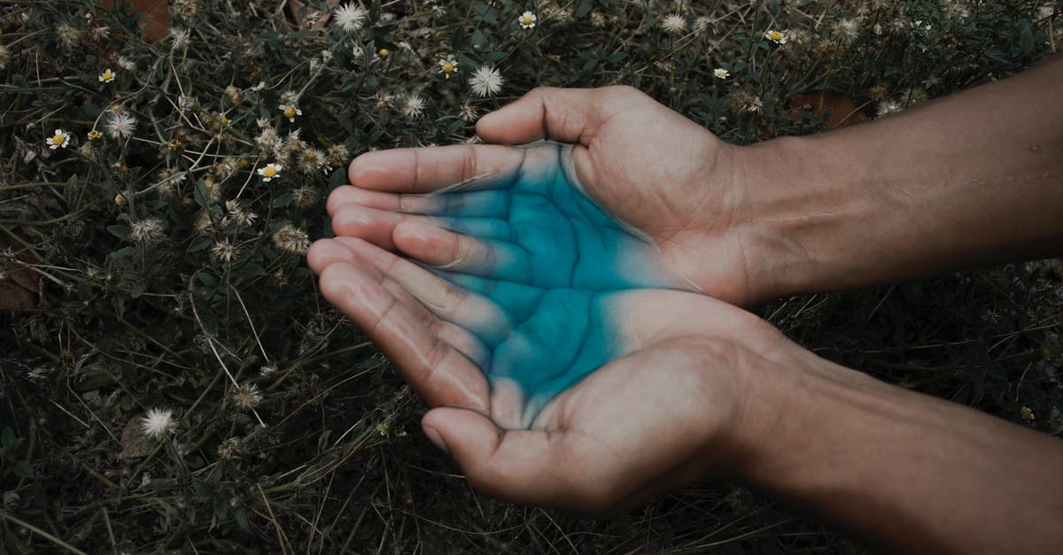 Why does my minestrone soup end up with so little liquid? - Human Hand With Blue Liquid