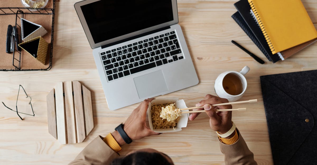 Why don't instant noodles ooze oil - Person Eating Noodles