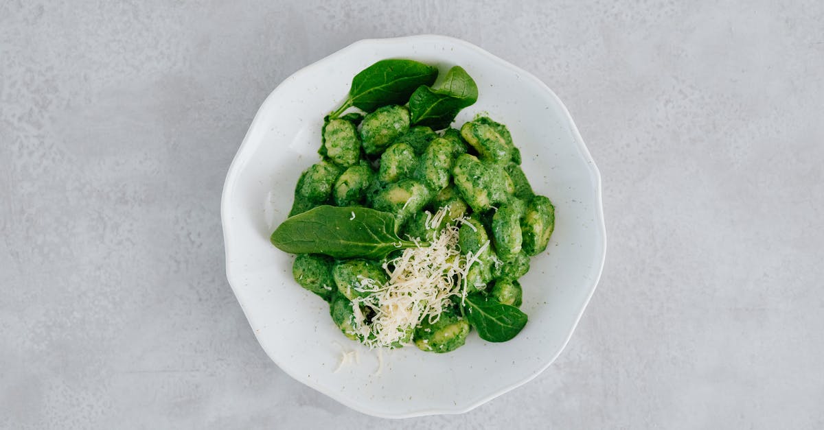 Why is gnocchi a dumpling and not a noodle? - Green Gnocchi on White Ceramic Plate