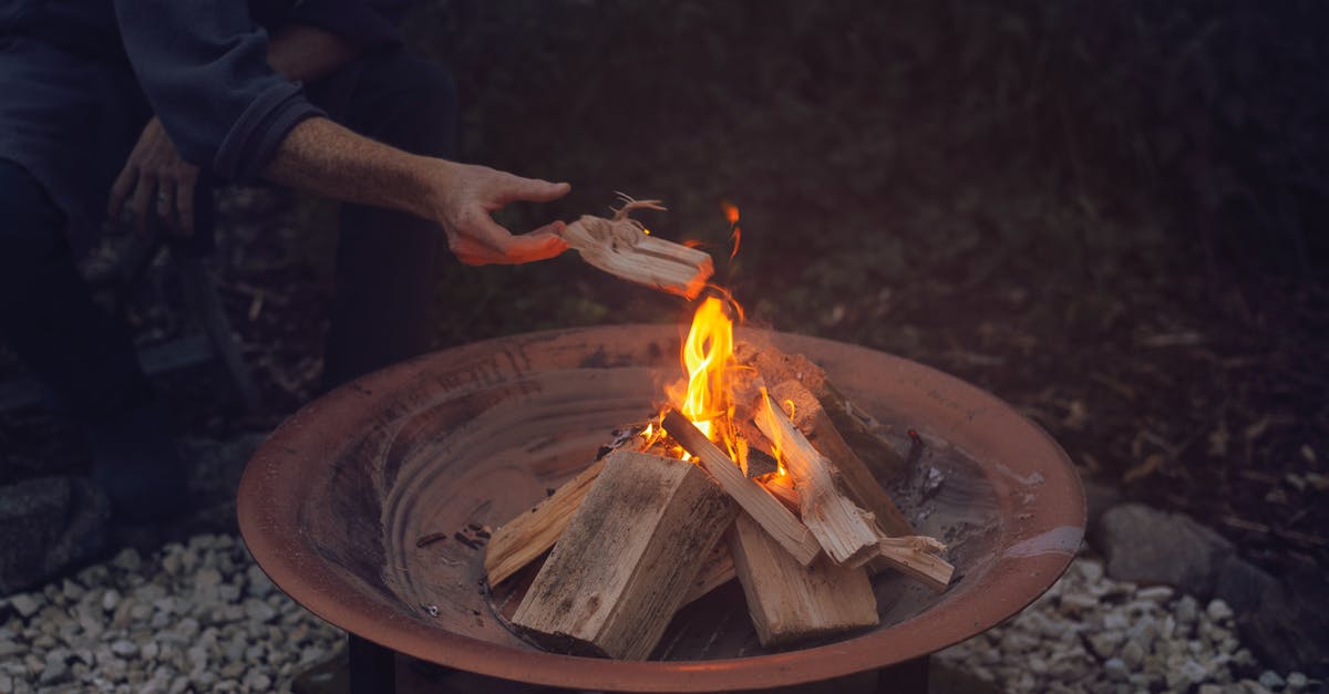 Why is good heat transfer required for making fond? - Person Holding Brown Wooden Round Tray With Fire