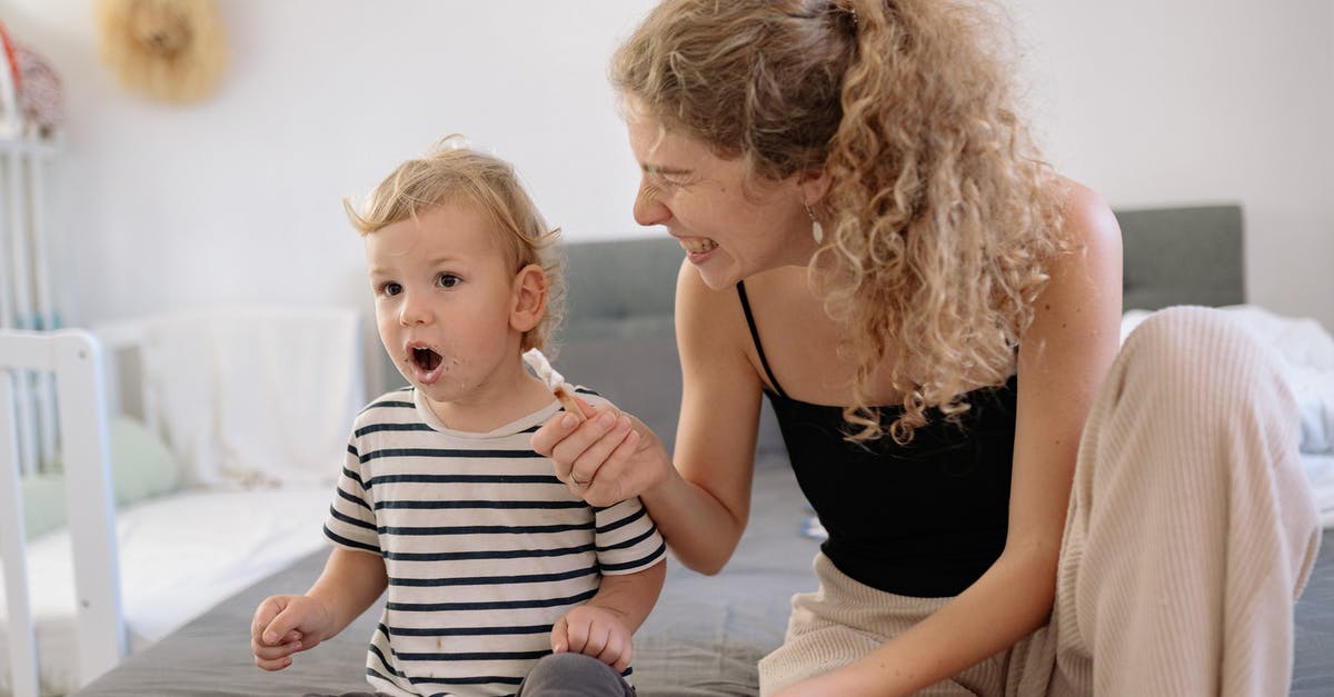 Why is my icecream bitter? - Woman Feeding Boy with Ice Cream