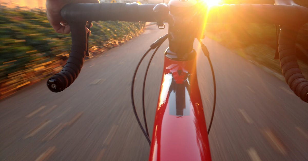 Why is my soymilk going off so fast? - Person Riding on Red Road Bike during Sunset