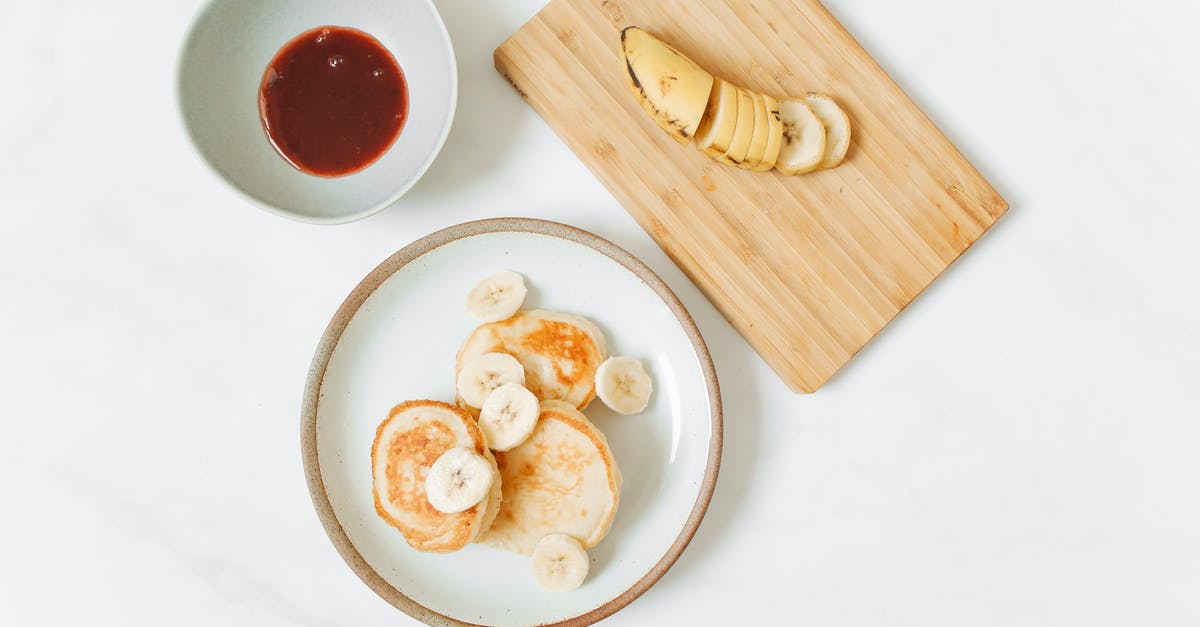 Why my banana sauce is not smooth? - Pancakes and Banana Slices