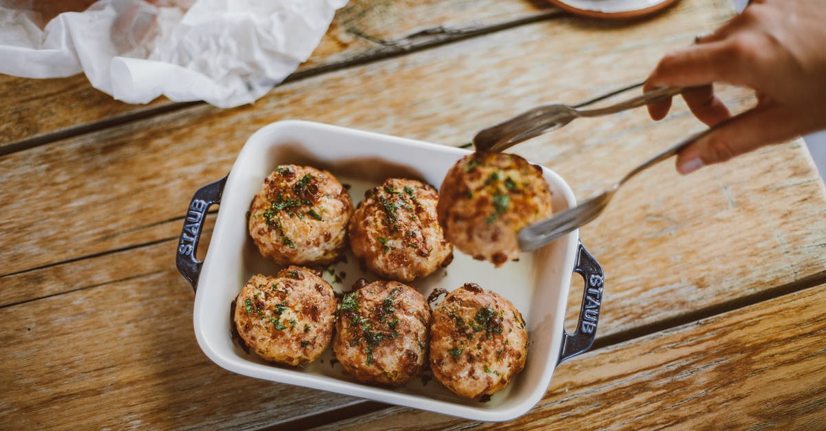 Why my meatballs sweated all of their fat? - Meatballs on Baking Tray