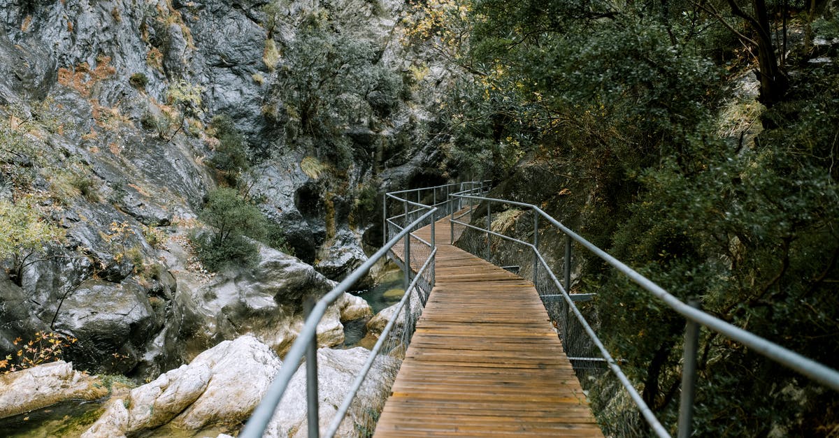 Why shallots over onions? - Small footbridge over river in mountainous terrain