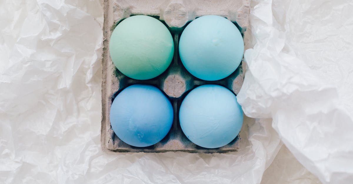 Why would eggs have blue in them? - Blue Eggs On An Egg Carton