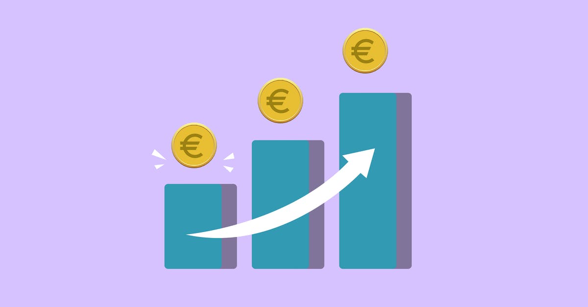 Will a hood vent increase rate of evaporation? - Vector illustration of income growth chart with arrow and euro coins against purple background