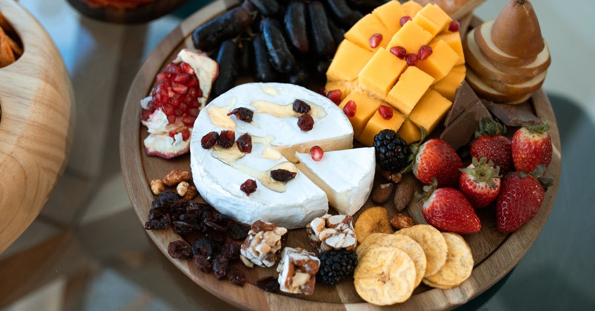 Wine substitutions for homemade salami - Sliced Cheese and Strawberries on Brown Wooden Plate